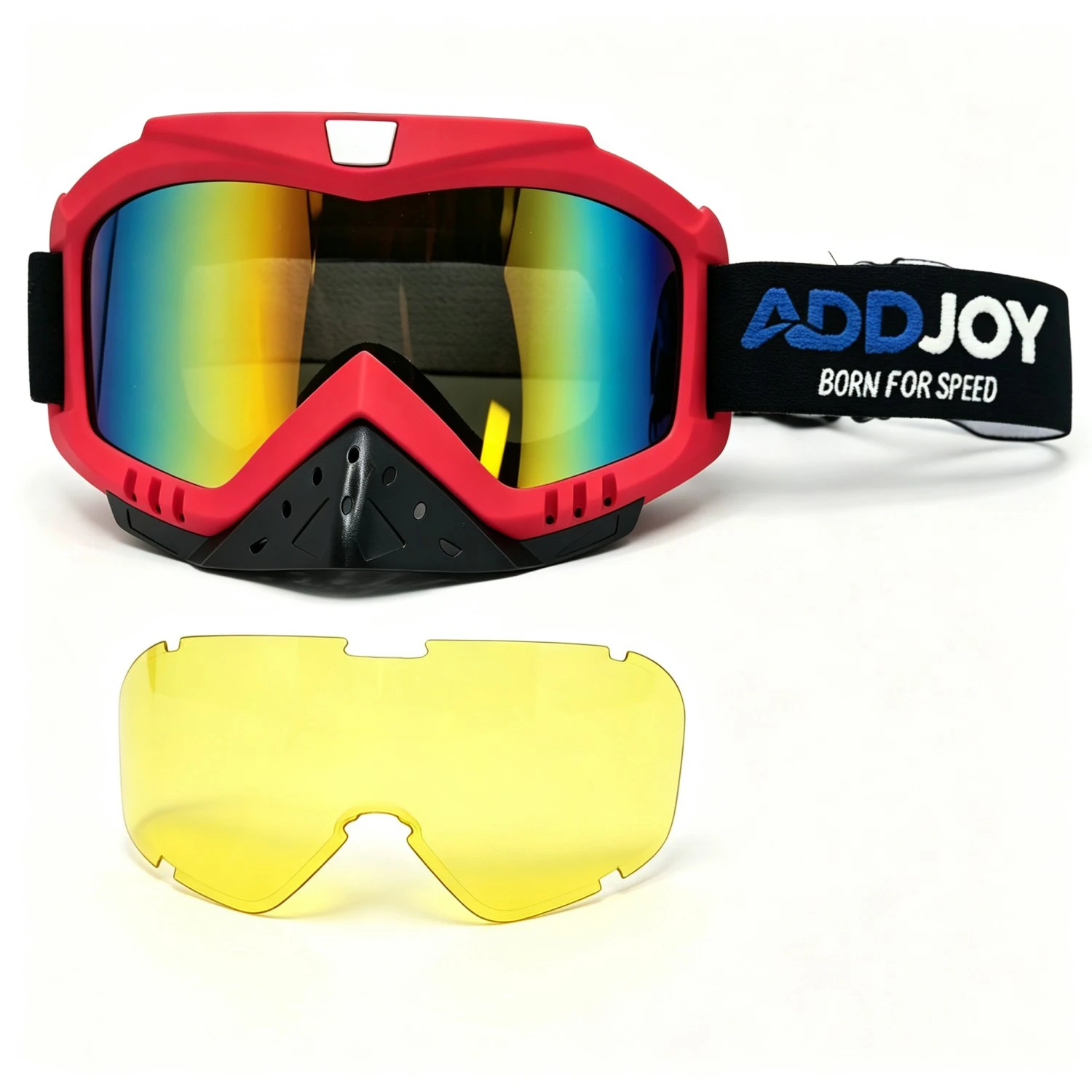 Motorbike All‑Terrain Protective Goggles, Dust‑Proof UV‑Shield Motocross Dirtbike Enduro Cross‑Country Riding Eyewear Deliver le