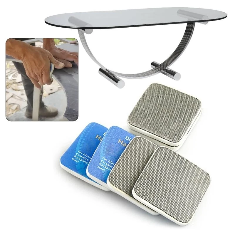 652F 4Pieces Handheld Sanding Pads Set with Grits 60/100/200/400 for DIYer Enthusiasts and Craftsmen Home Renovation Projects