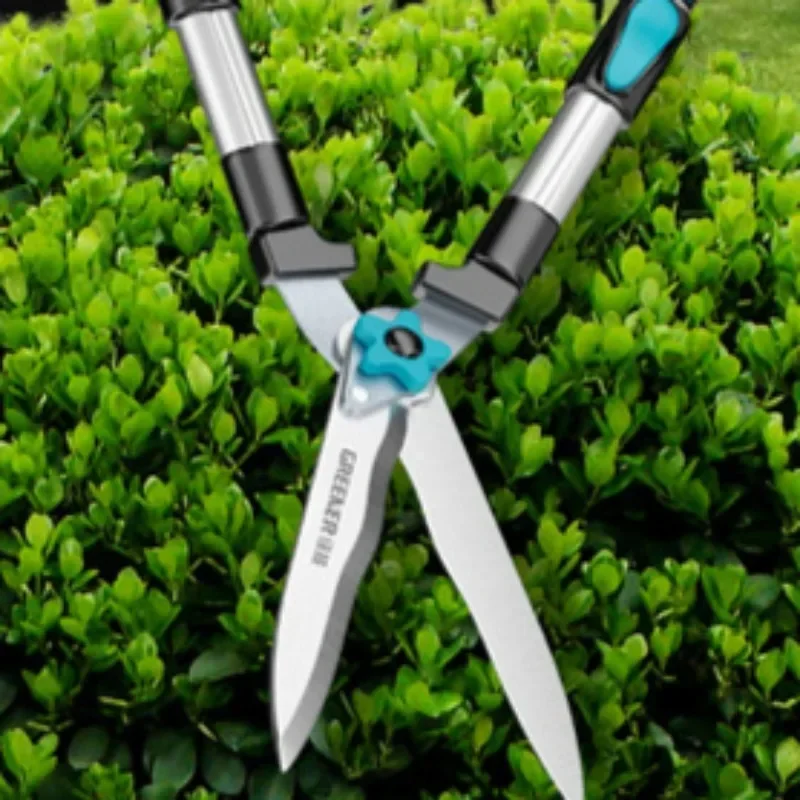 Gardening Large Scissors Green Garden Pruning Special Scissors Lawn Hedge Pruning Tools Alloy Steel Professional Hand Tools