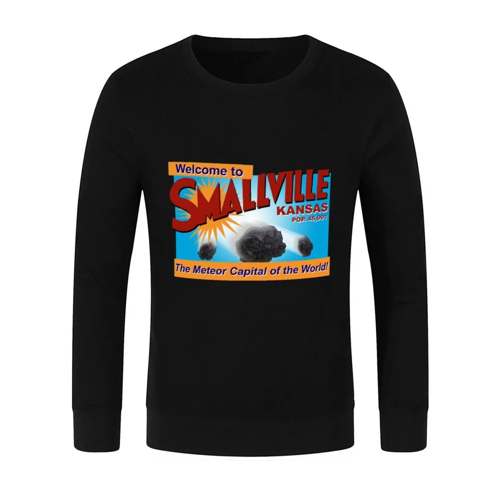 Smallville التي شيرت عاصمة النيزك في العالم البلوز الرجال ملابس الخريف سترة الرجال الكورية نمط الملابس الخريف البلوز