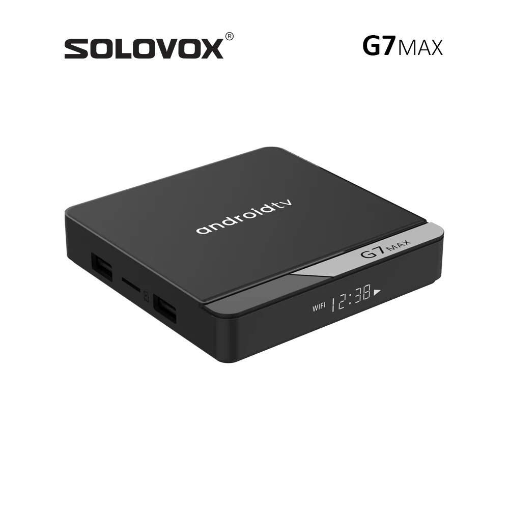SOLOVOX-andro 11 TV STB S905X4 رباعي النواة ، 4G ، 32GB ، 64GB ، WiFi ، 5GHz ، مساعد BT5 ، تحكم صوتي ، StbEMU Pro 4K ، G7 MAX