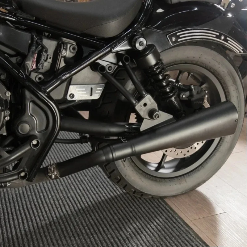 Rura wydechowa do motocykla Honda Rebel CMX300 CMX 500, modele 2021, 2022, 2023, 2024, 2025, 2026, rura wydechowa typu „slip-on”, modyfikowana, akcesoria motocyklowe WOLFLINE. — 2