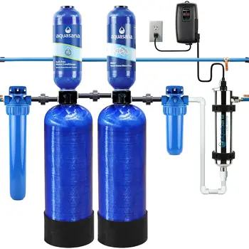 House Well Water Filter System - Softener Alternative w/ UV Purifier, Salt-Free  , Carbon &  Media