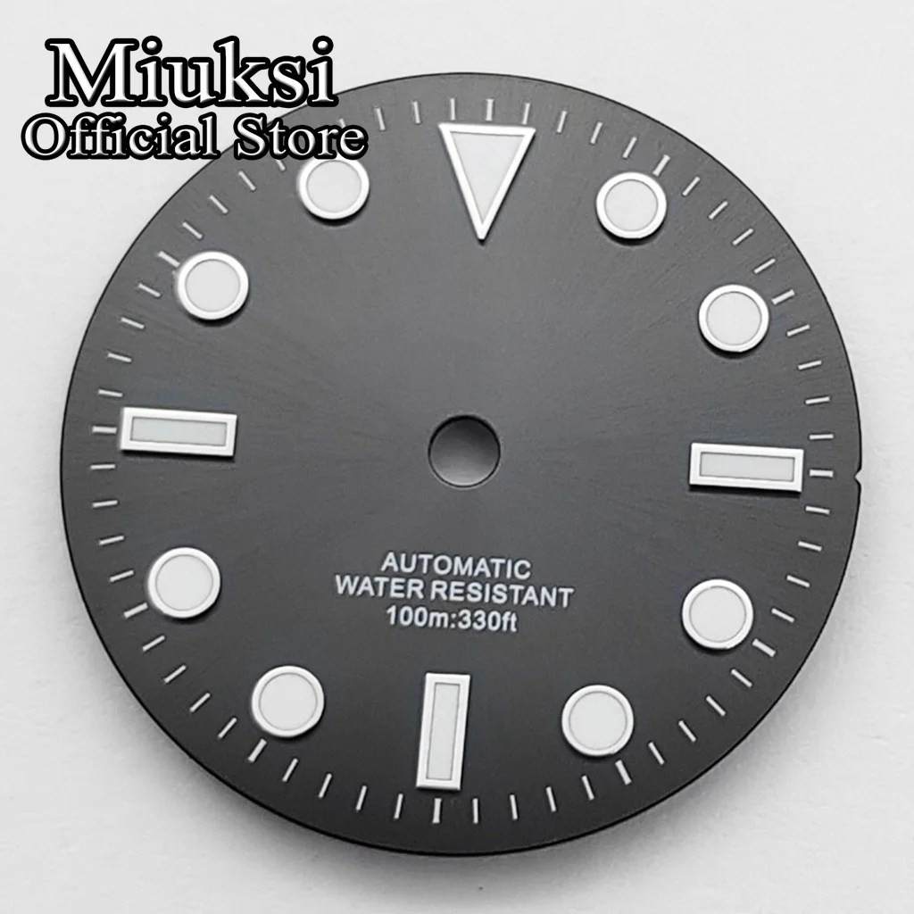 Miuksi 29mm Uhrenzifferblatt, leuchtend, passend für Uhrwerke VH31 NH35 ETA2824 2836 Mingzhu DG2813 3804 Miyota 8205 8215 821A. – Detail 5