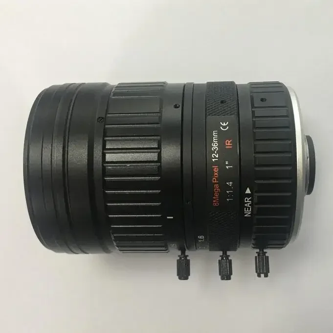 Formato de 1 pulgada 8mp F1.6 iris manual 12-36mm 1in 8mega 4k C montaje varifocal fa cctv lentes de zoom varifocal lente con corrección ir