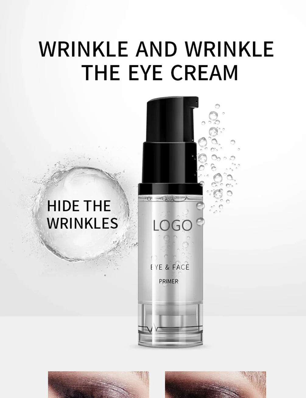 Private Label 10ml Essence Lotion Long Lasting Smooth Fine Lines Moisturizing Eye Hydration Custom Logo Makeup Wholesale Vegan