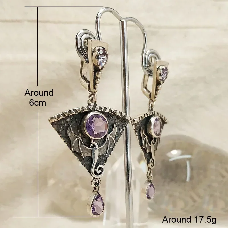 Vintage Drop Earrings Women Fashion Party Brincos Jewelry Wedding Statement Zircon Drop Earrings Accessories Mujer