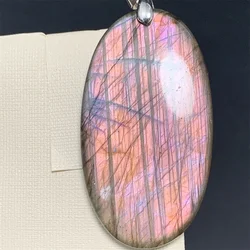 Uglyless Natural Tear drop Purple Light Labradorite Pendants Women Rare Rainbow Aurora Labrador Necklaces Colorful Stones Beads