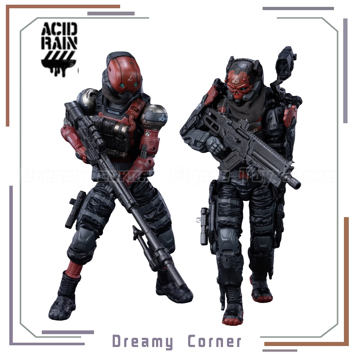 【Em Estoque】Acid Rain War NOVARK FXH-AR-005 VALERIUS FXH-AR-006 NVK ESCORT-L 2PCS 1/12 Action Figure