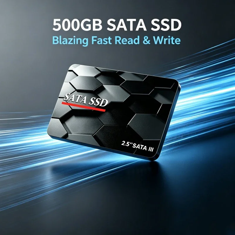 2.5 Inch SATA3 SSD500GB 1TB 2TB 4TB Internal Hard Disk High Speed Solid State Drive For Laptop Desktop Computer Storage Upgrade