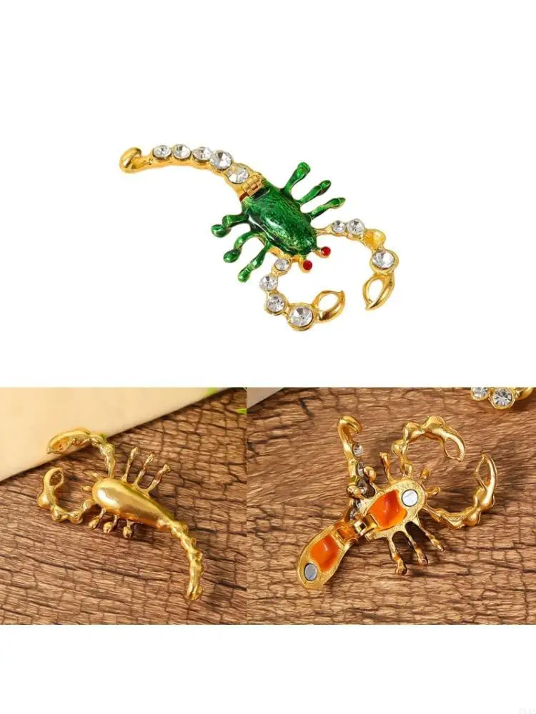 

Миниатюрный органайзер для ювелирных изделий в форме скорпиона, изготовленный из цинкового сплава, домашний акцент 964A