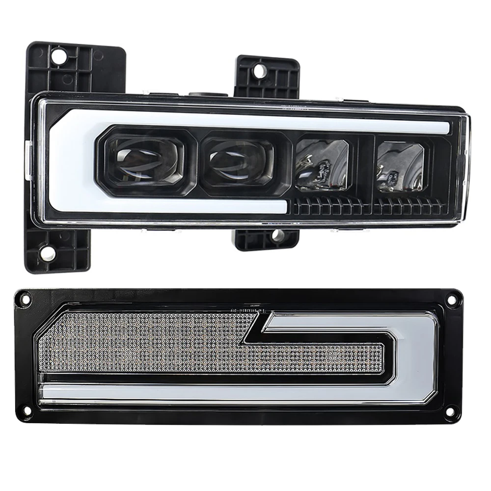 Right or Left LED Light Fit for 1988-1998 Chevy GMC C/K 1500 2500 3500 Suburban Silverado Tahoe Yukon