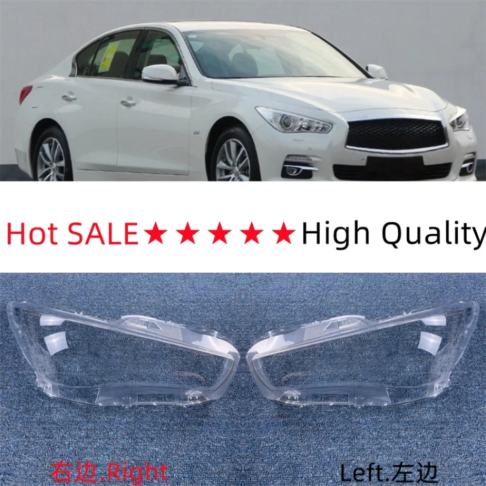 For Infiniti Q50 Q50L 2013-2022 Year Front Headlight Cover Transparent Lampshade Headlamp Lens Shell Body Kit Accessories