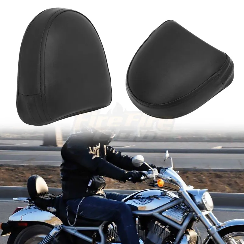 

New Passenger Sissy Bar Backrest Cushion Pad For Honda Yamaha Suzuki Kawasaki Harley Sportster Bobber Motorcycle Parts