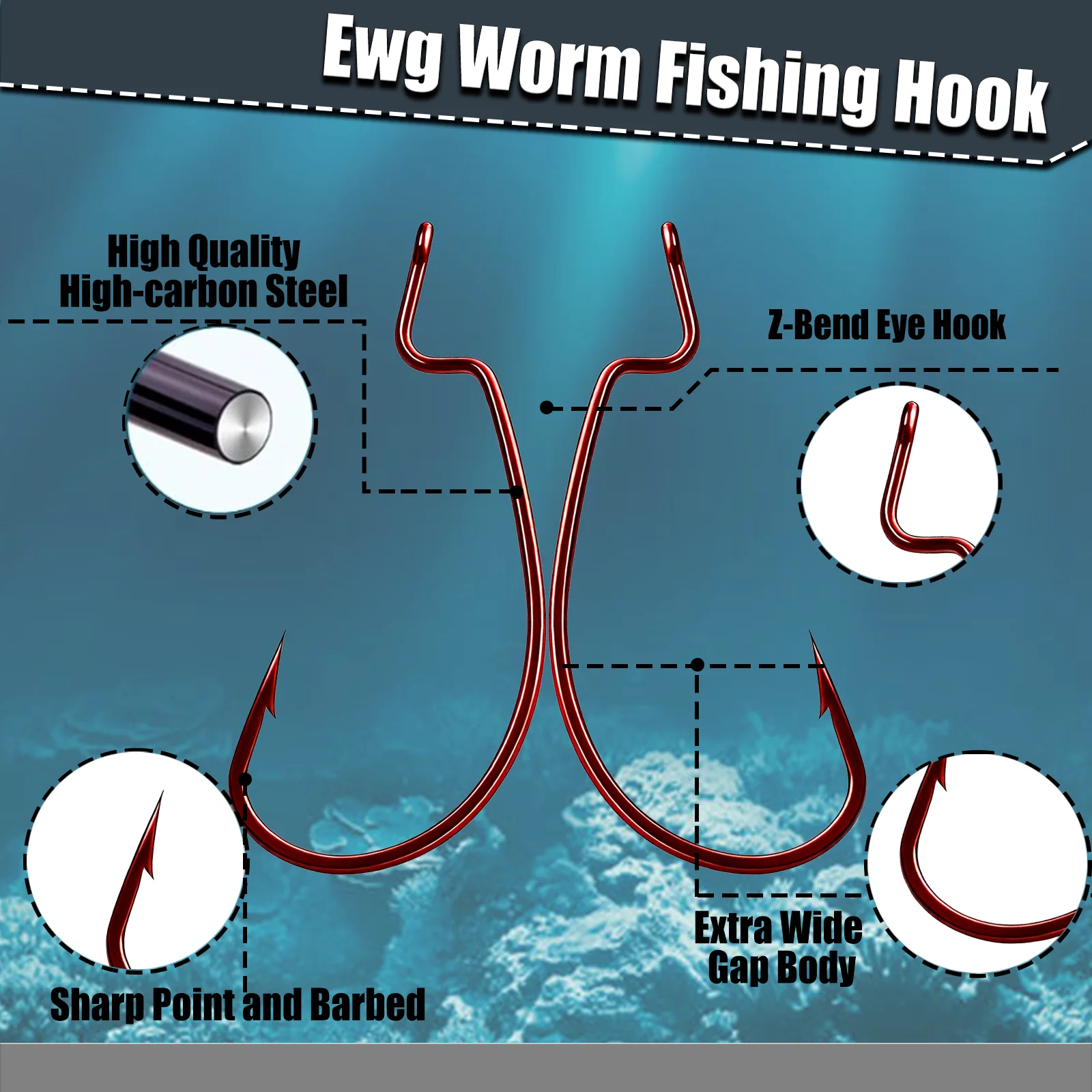 3 0 weedless fish hooks Core Tackle Heavy Duty Hover Rig 3pk lefthanded weeds and woods 3 rod rack - Model:SATRIN764HS
