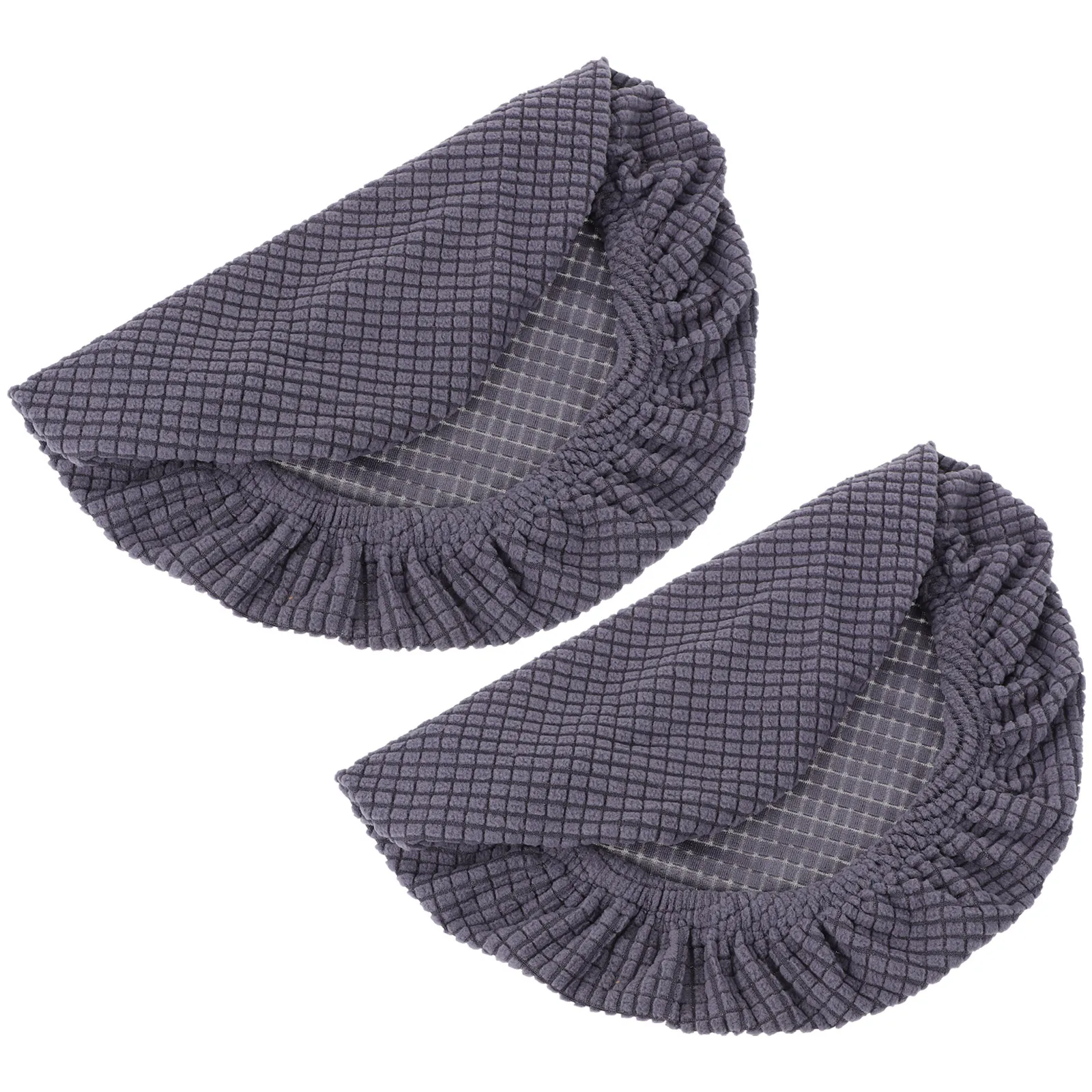 

2pcs Round Stool Elastic Polyester Chair Protectors For Dining Room Home Hotel Sofa Covers Home Textile Decor Simple Chair