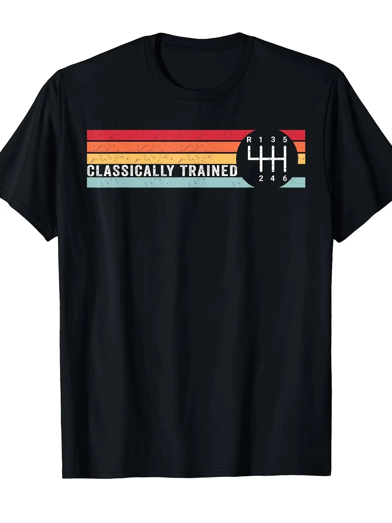 Three pedal classic training 6-speed manual transmission T-shirt casual Henry collar shirt men's clothing 2026