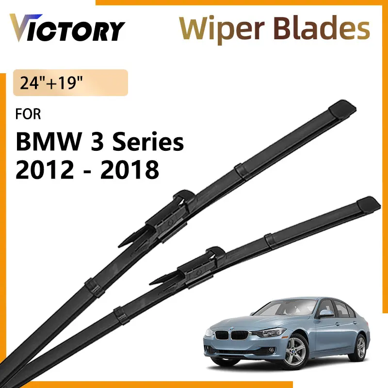 

2X For BMW 3 Series F30 F31 F34 GT 318i 2012 - 2018 Touring 2017 2015 2014 2013 Front Wiper Blades Windshield Windscreen Brushes