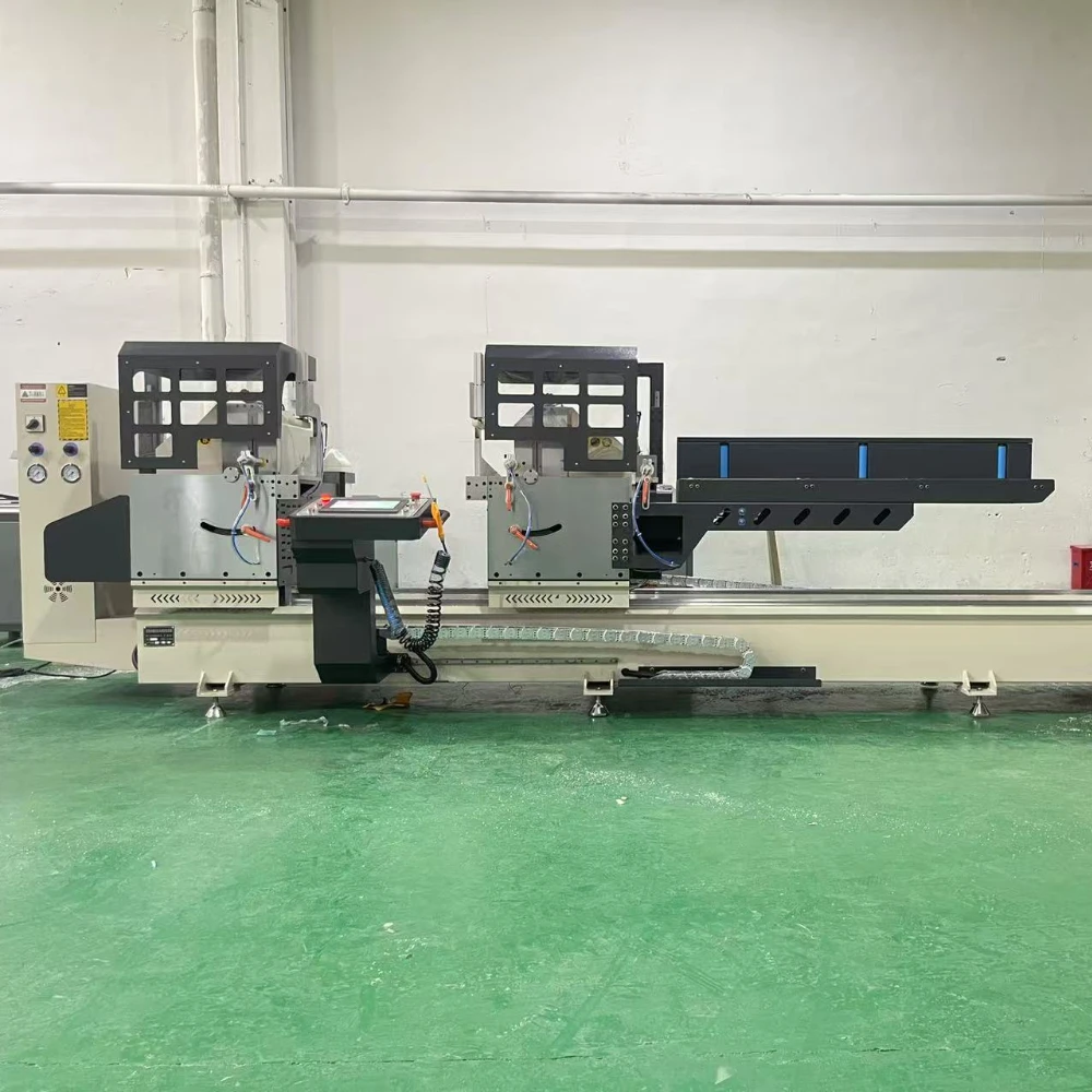 550 Inside Pendulum Cutting Saw for Doors and Windows  Broken Bridge Aluminum Processing Equipment  Double Head CNC 45° Alu saw