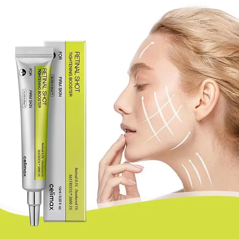 Creme Facial e Sérum para Olhos Celimax Retinol Vitamina C Hidratante e Firmador para Olheiras e Cuidados com a Pele