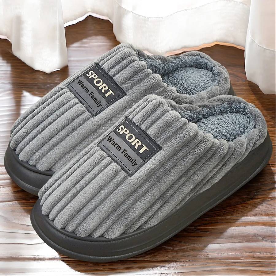 Men's Suede Slippers Side View