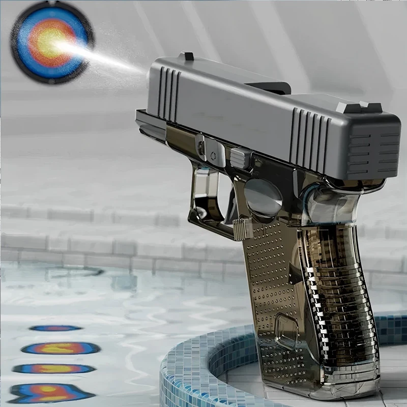 Hot Mini Desert Eagle Mechanical Continuous Firing Water Gun Small Pistol Summer Outdoor Beach Poor Toy Shoot Water Gun for Kids image 5