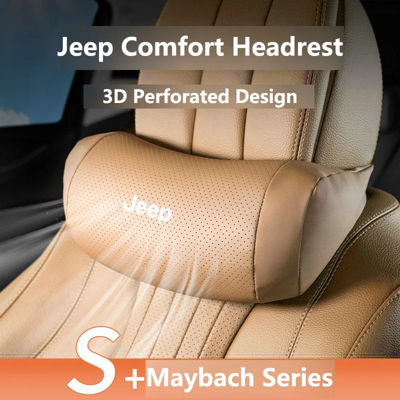 

Car Headrest Lumbar Support Pillow for Jeep Freedom Hero Light Compass Grand Commander Wrangler Neck Pillow Cushion