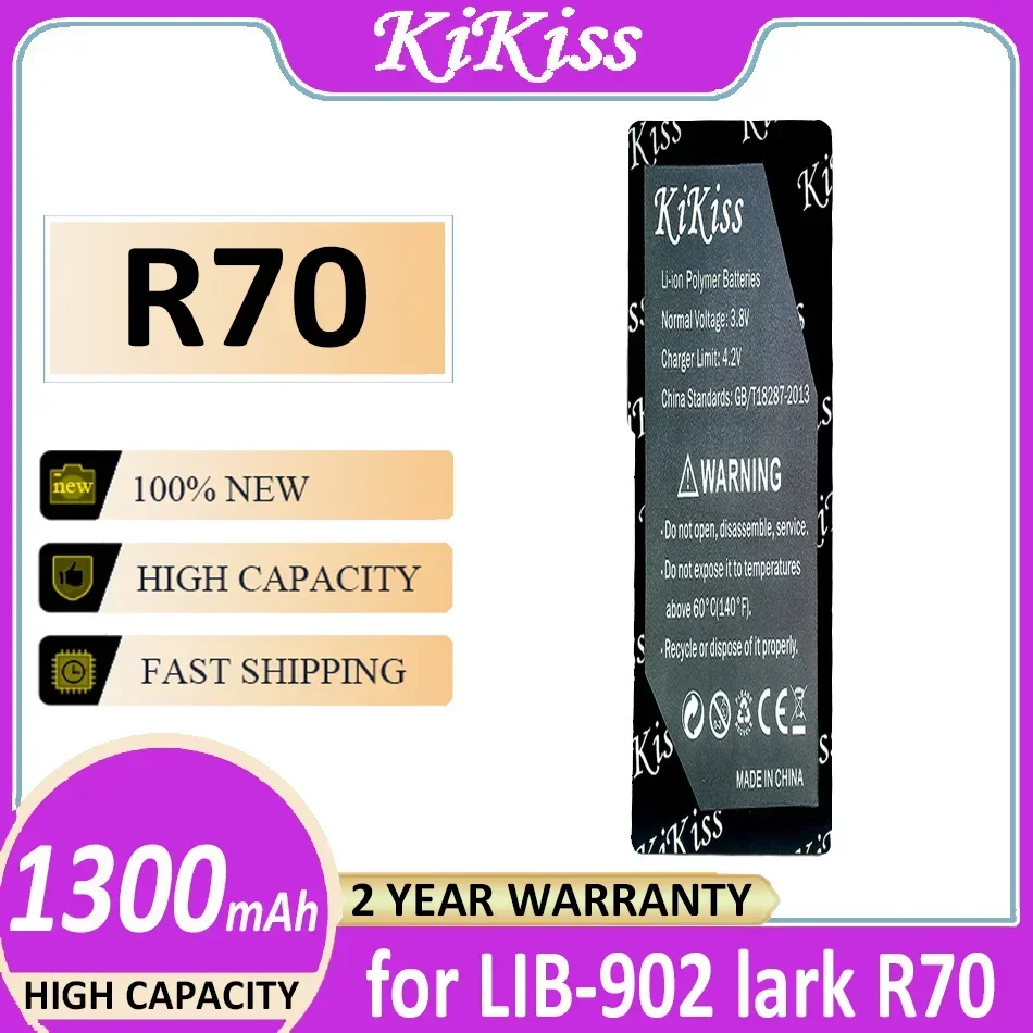 Battery LIB-902 1300mAh for lark R70 lib-12 F5 F7 F70 F80 M5 for Sharp ST60 ST60BT DIY personal stereo Bateria