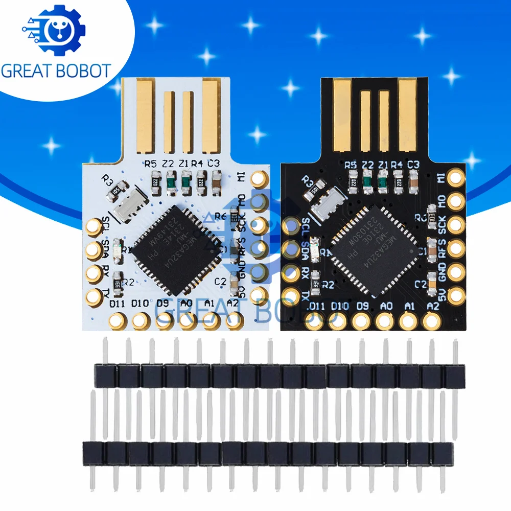 1‌~10PCS Beetle-Leonardo Pro Micro - ATMEGA32U4 USB-C Mini MCU Board for Arduino IDE (16MHz/5V) with HID Keyboard Emulation