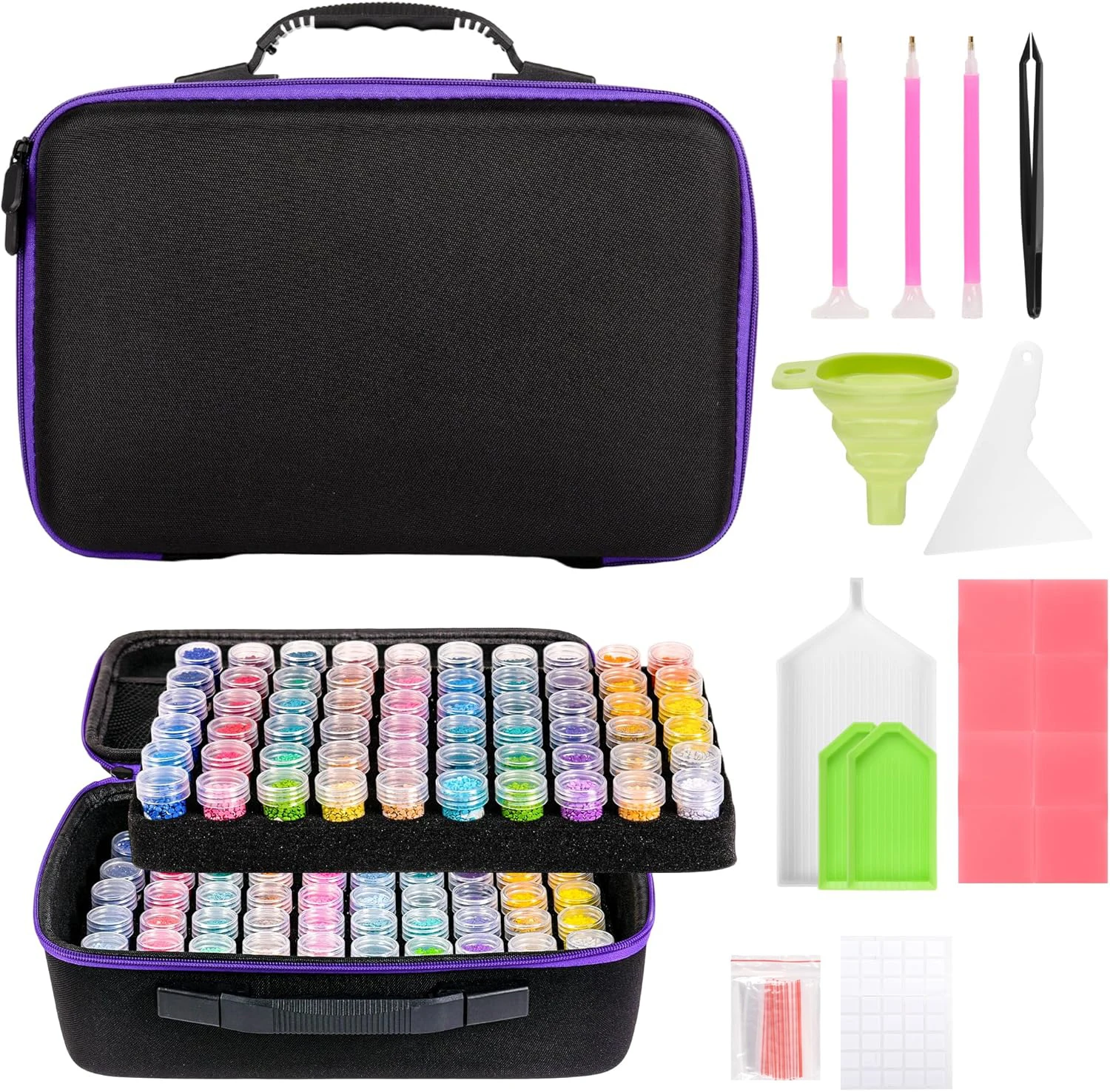 120スロットダイヤモンドペインティング収納容器、ダイヤモン - Art Craft Organizer のレビューと価格