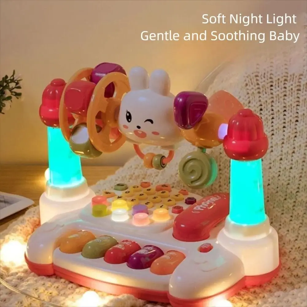 16 in 1 หมุนเพลงคีย์บอร์ดเปียโน Interactive Creative Baby Music เปียโนของเล่นเครื่องดนตรีพร้อมแสงเสียง