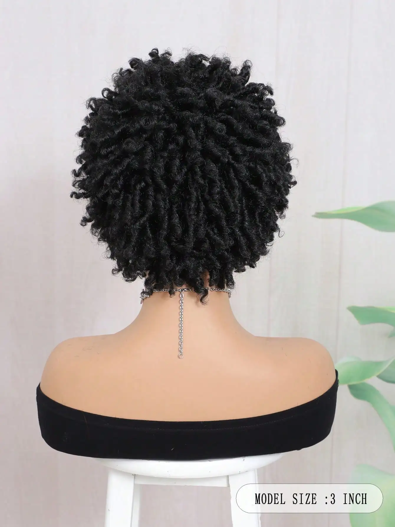 Short Dreadlock synthetic Wig For And Men Afro Faux Locs Dreads Wig Heat Resistant Short Braided Wigs For Women