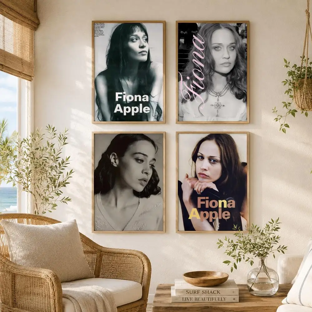 Singer F-Fiona Apple Painting Calligraphy High-Quality Canvas Wall Mural Crease-Free For Living Room Bedroom Interiors
