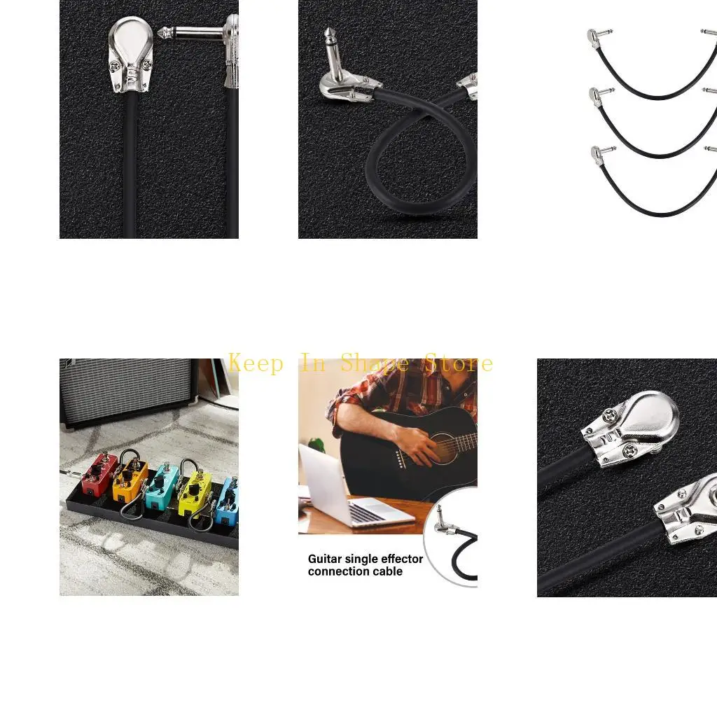

U1JC 3Pcs Guitar Patches Cable Replacement Guitar Pedal Cable Effect Cable No Noise