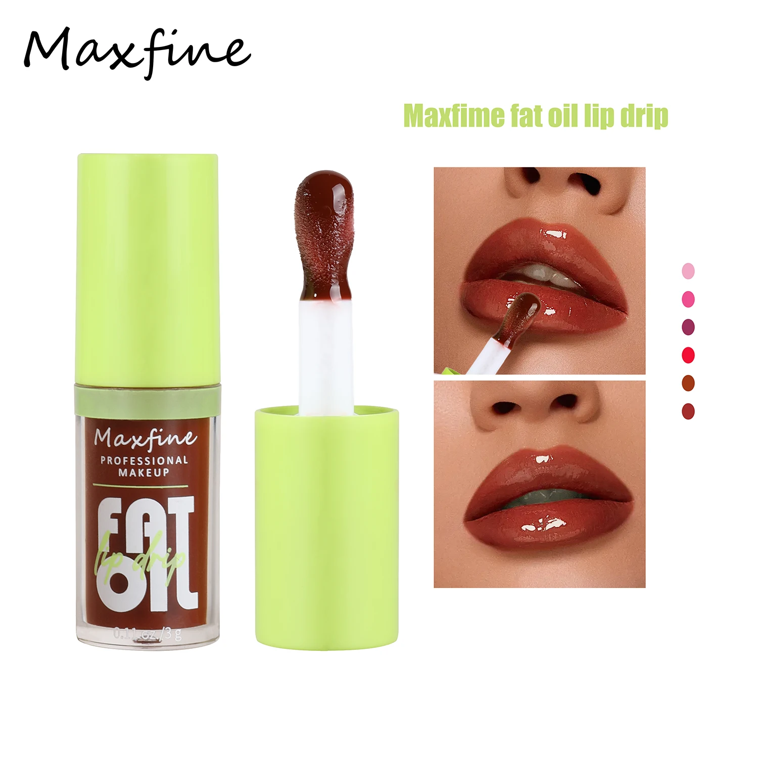 Maxfine Waterproof Liquid Lipsticks Lip Makeup Lipstick Lip Gloss Red Sexy Cosmetic Nude 6 Colors Long Lasting Non-marking