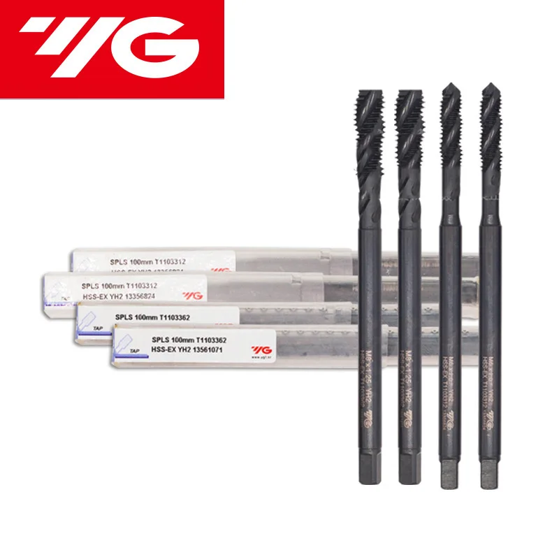 South Korea YG HSSE Metric Lengthen INOX Spiral Fluted Tap M3/M4/M5/M6/M8/M10/M12*100/150mm Machine Screw Thread Taps
