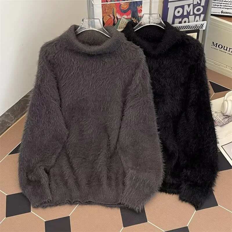 

Мягкий трикотажный свитер-пальто унисекс большого размера (до 250 фунтов), повседневный, модный, осенне-зимний