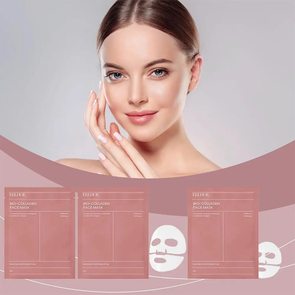 Bio-Collageen Gezichtsmasker Collageen Proteïne Hydrogel Zachte Gel Masker Diepe Hydratatie Voor Vrouwen Huidverzorgingsproducten