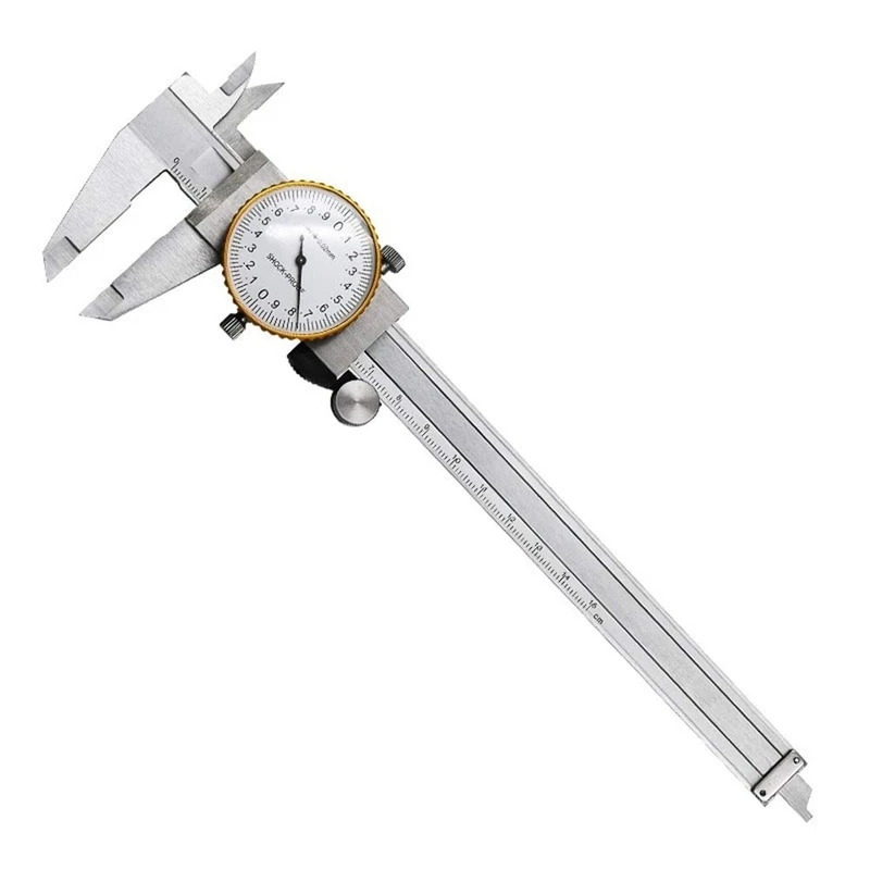 

Dial Calipers 0-150Mm 0.02Mm High Precision Industry Stainless Steel Vernier Caliper Shockproof Metric Measuring Tool