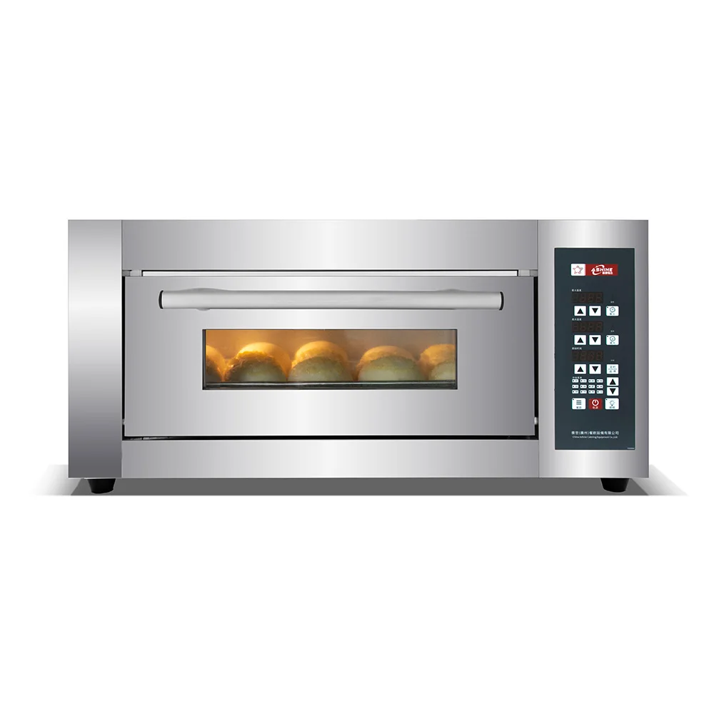 Commercial Electric Pizza and Snack Oven Single Deck Electric Bakery Oven 3000W Bread and Cake Baking Machine