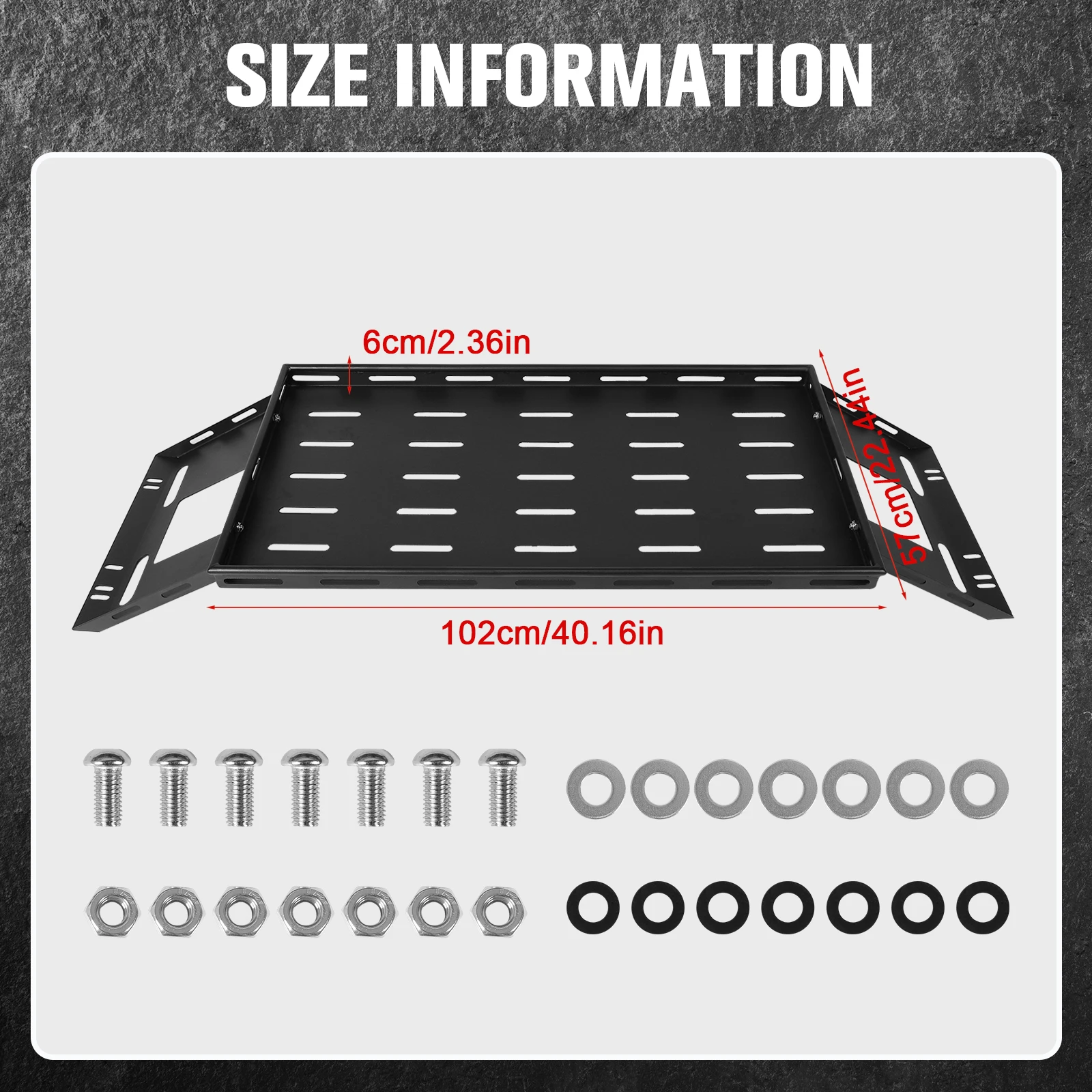 سلة تخزين داخلية مضادة للخدش، إطار أمتعة صندوق السيارة، مقاوم للصدأ، خفيف الوزن، منظم صينية فولاذية، ملحقات السيارة #6
