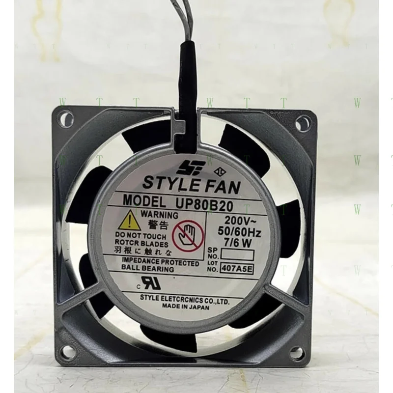 

H 1 pcs STYLEFAN UP80B20 8025 200V 7/6W Aluminum Frame AC Cooling Fan