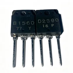 5Pairs(10PCS) New Original 2SB1560 B1560 + 2SD2390 D2390 TO-3P 10A 160V PNP + NPN