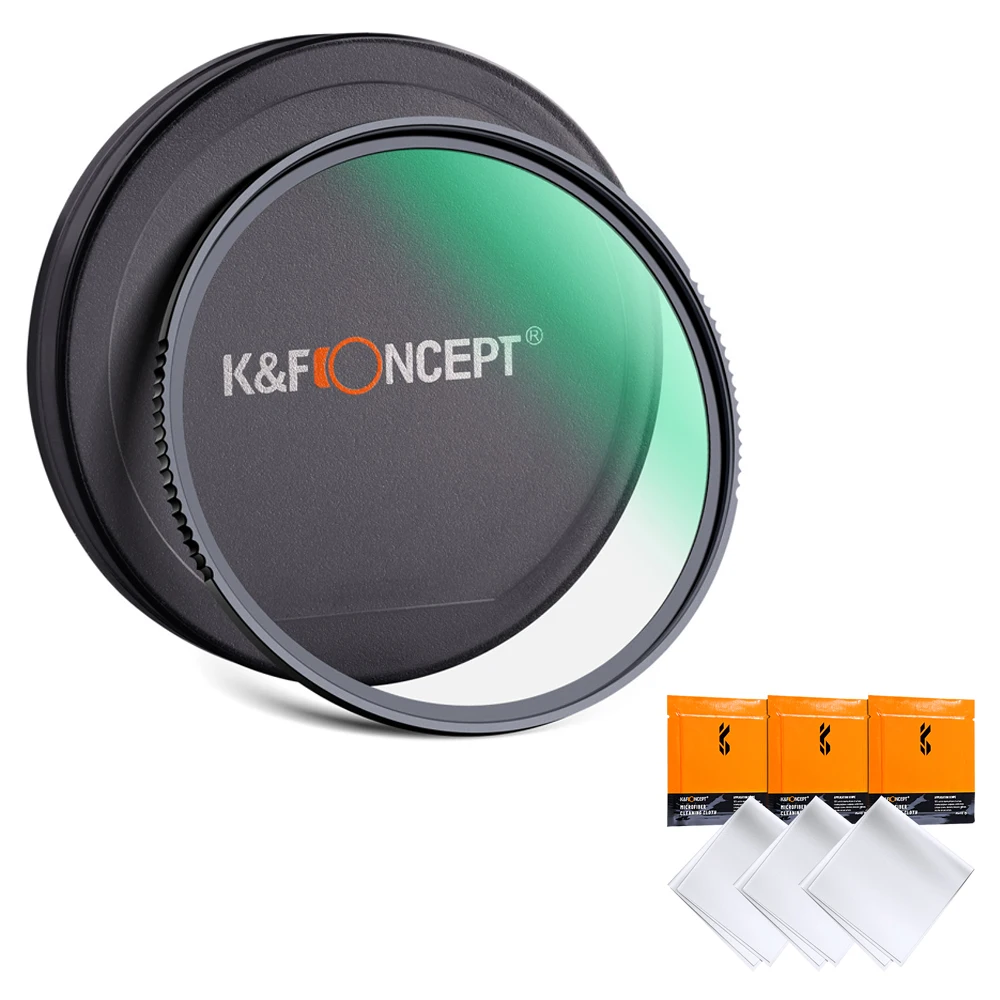 K&F Concept MCUV Filter 28 Layers with Multi Coated Coatings For Nano X Series Camera UV Lens Filter Protector with Cleaning Set