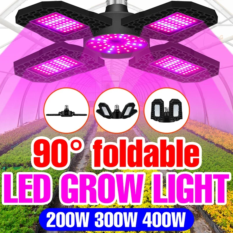 Indoor Plant Grow Light E27 LED Full Spectrum Lamp Hydroponics Plants Seeds Grow Light Phyto Lamp Grow Tent Bulb 50W-400W