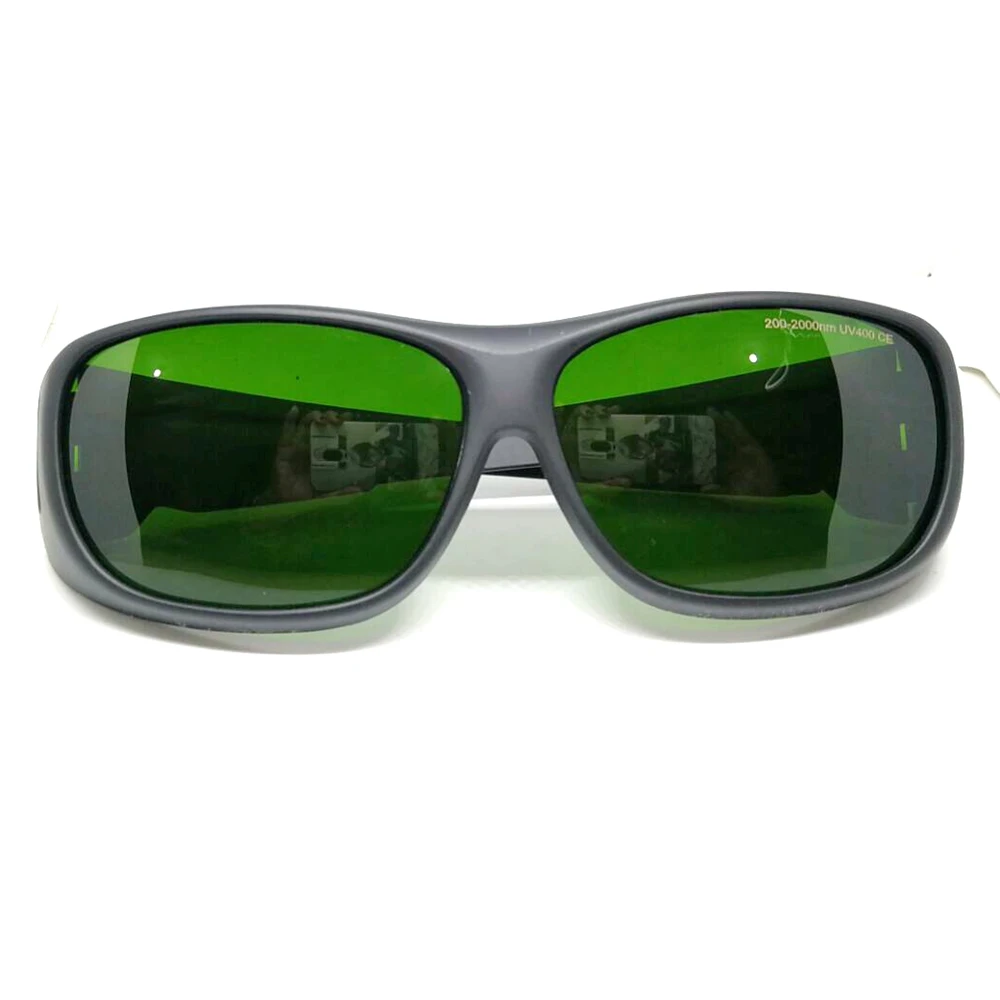 Gafas de seguridad IPL 200-2000nm, gafas de protección láser con parche Eeypatch negro para clientes