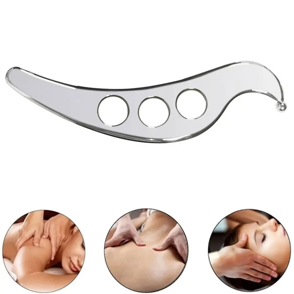 

1pcs Gua Sha Tool Steel Manual Scraping Massager Skin Care Release For Myofascial Tool Tissue Therapy Physical Mobiliz