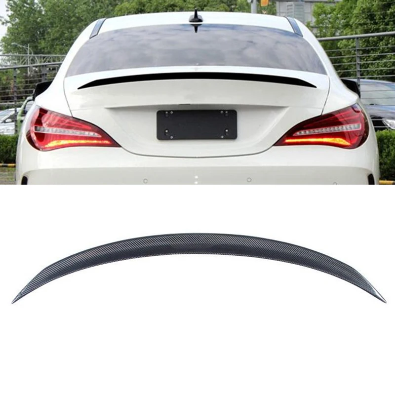 

CEYUSOT FOR AMG Style Real Carbon Fiber Spoiler Benz CLA W117 CLA180 CLA200 2013-2020 Car Trunk Rear Spoiler Wings Lip Accessory