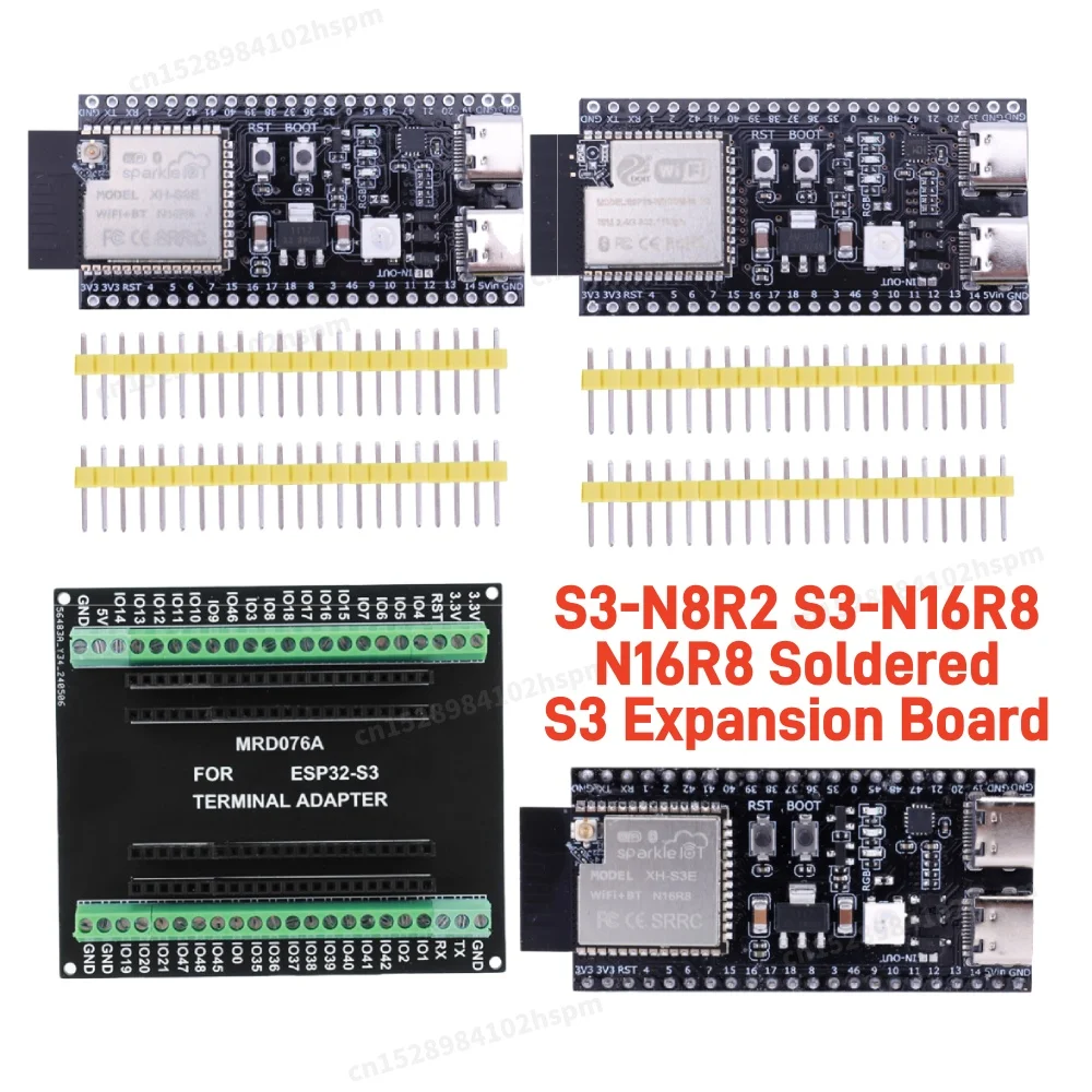 ESP32-S3-DevKitC-1 ESP32-S3 WiFi Bluetooth-compatible BLE 5.0 Mesh Development Board ESP32 Wireless Module N16R8 N8R8 N8R2