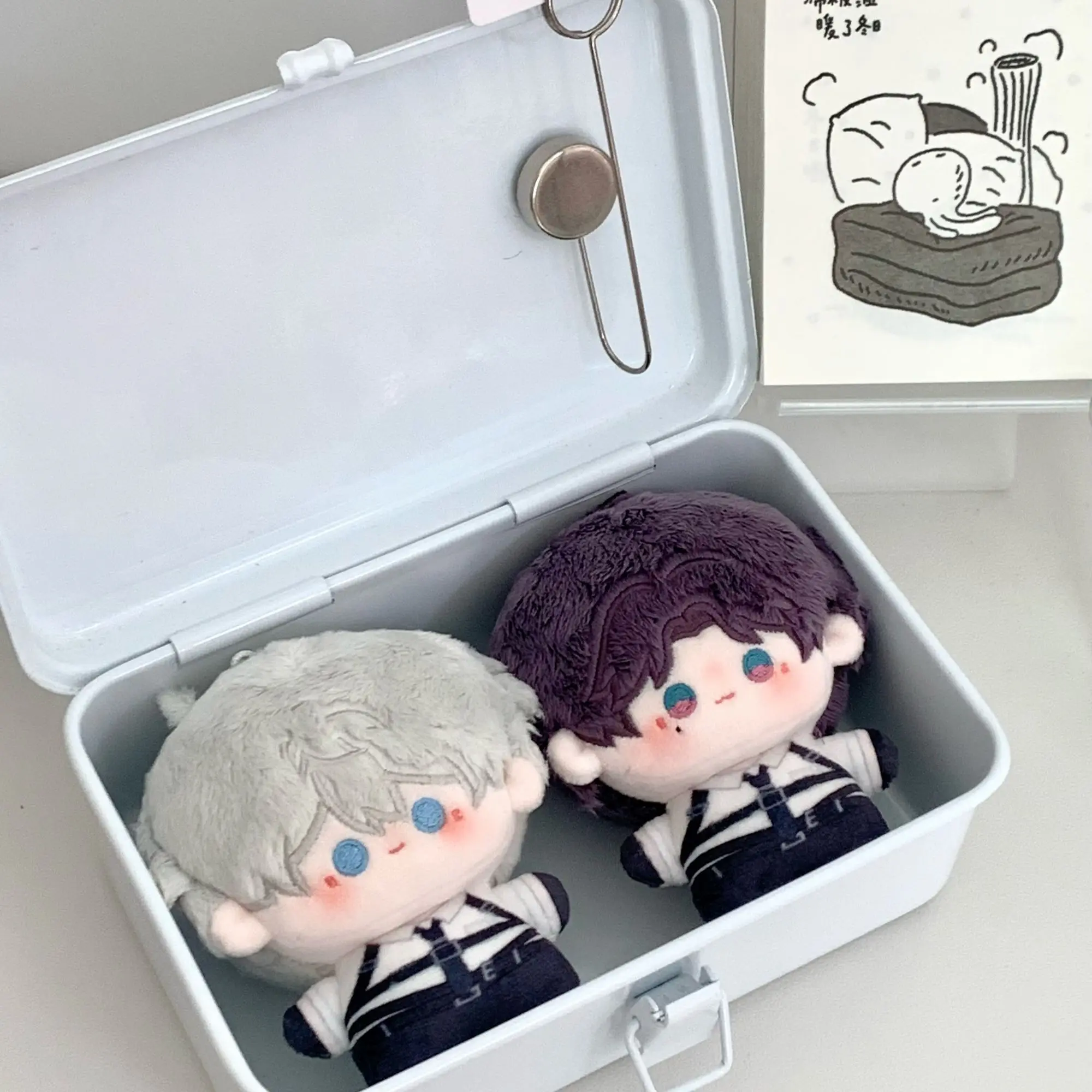 10cm uniforme impresso algodão boneca pingentes cos anime amor e espaço profundo sylus rafayel xavier zayne brinquedos de presente bonito das crianças